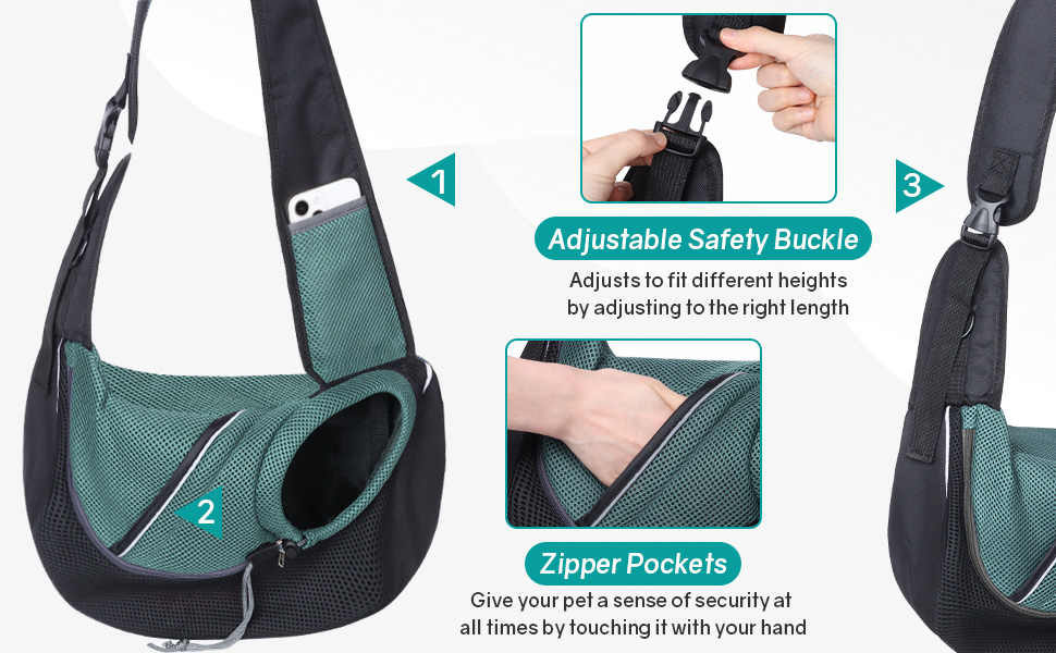 Сумка-слінг для собак NiCoLa: переноска для цуценят, чихуахуа, пуделів, бішон фрізе та котів. Ідеально для прогулянок, подорожей та відвідування ветеринара. Колір: сірий/чорний