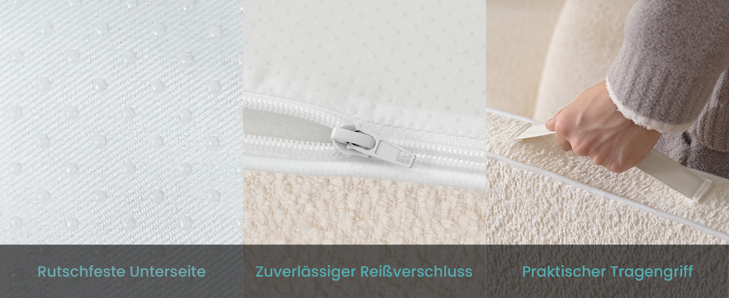 Лежанка для собак, 90x60x13 см, з високим бортиком - ортопедичний лежак для собак з корисного, водовідштовхувального та неслизького матеріалу у формі човна, підходить для собак до 29 кг, бежевий колір, розмір M