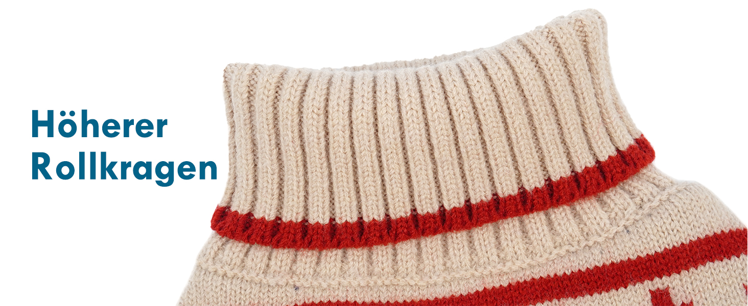 Теплий в'язаний зимовий пуловер для собак великих порід Katzinst | Зимовий пуловер для собак, Лабрадор, Доберман (Абрикосовий, 3XL)