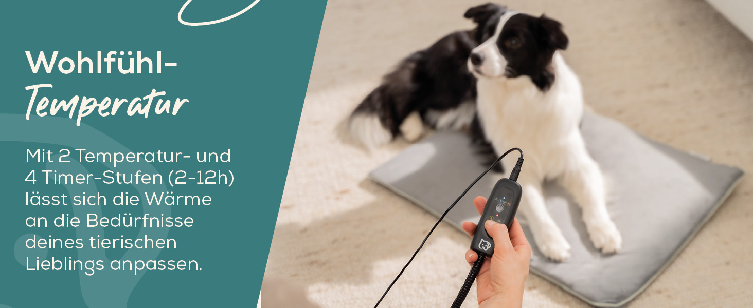 Електричне лежанка Beurer Kira для собак та котів, 65x50 см. З таймером, кучельна, водонепроникна, миється при 30°C