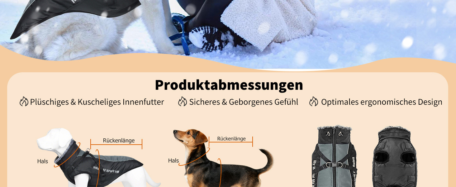 PETCUTE Водонепроникний зимовий одяг для собак, тепла куртка для маленьких та середніх собак, з кріпленням для повідка, 6XL, блакитний