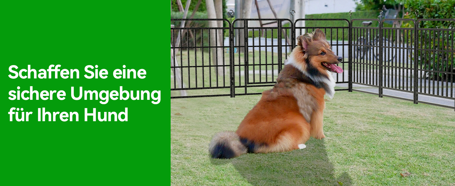 Кіягро вольєр для цуценят 544см, 100см висотою, 8-секційний розкладний вольєр для тварин з дверима, вольєр для собак, котів, кроликів, для саду, без інструментів, 8 секцій