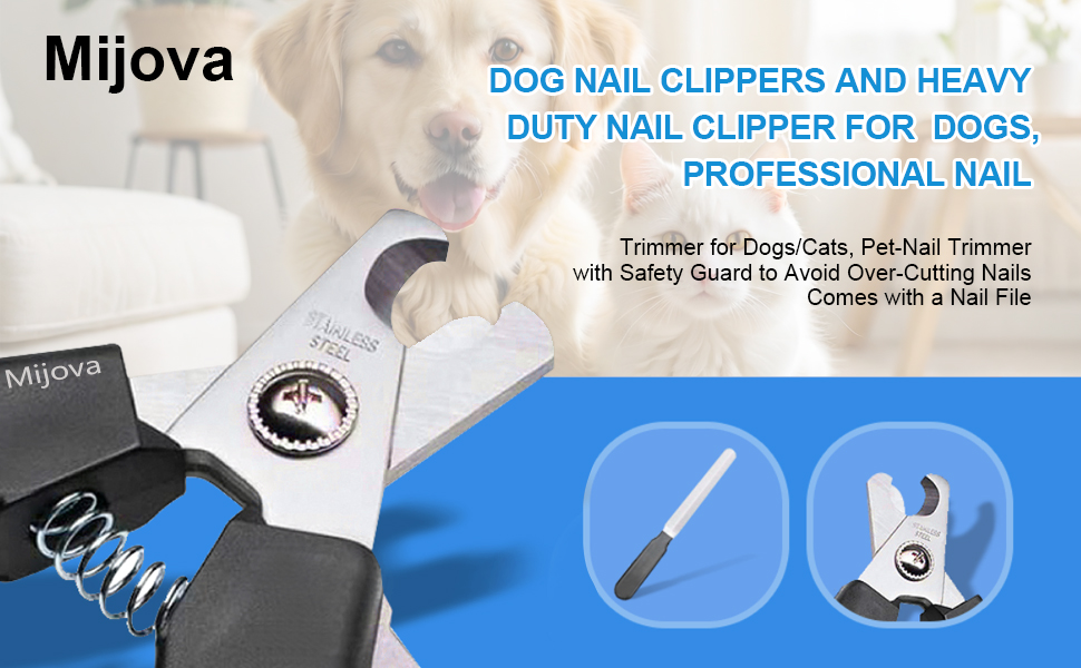 Професійний кусачки для собак та котів, безпечні кусачки для догляду за нігтями, блакитні