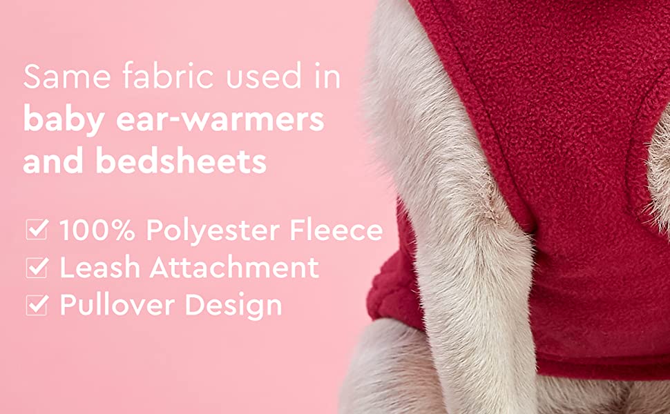 Тепла жилетка для маленьких собак GOOBY, фліс, колір clay, розмір XL