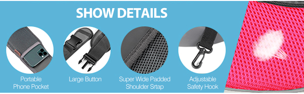 Сумка-переноска для собак PETCUTE, чорна, до 4 кг