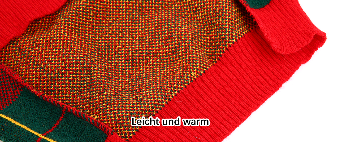 Пуловер для собак KATZINST, теплий флісовий пуловер для маленьких собак, різдвяний пуловер для Французького бульдога, Дакселя, Чихуахуа, Йоркшира, червоно-чорний, XS