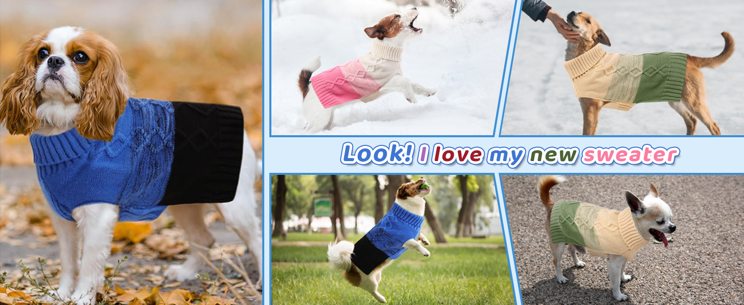 Теплий пуловер для собак ASENKU: для малих та середніх собак, осінь-зима, теплий, з коміром, червоний