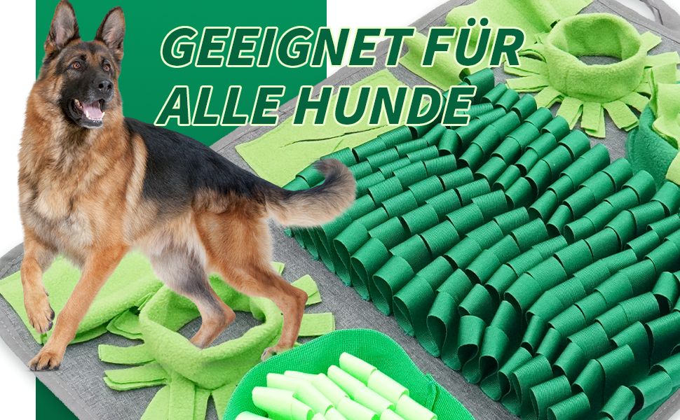 Килимок для собак HDOELGP Schnüffelteppich - інтерактивна іграшка-розвиваючий килимок для собак, зелений (44*66 см)