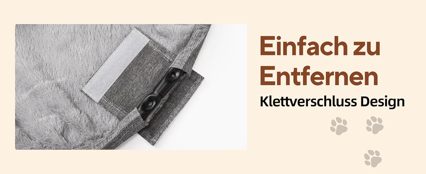 Гамак для котів LIFLIX Outdoor, піднятий лежак знімний, пральний плюш, стоячий гамак для котів для внутрішнього/зовнішнього використання (Сірий)