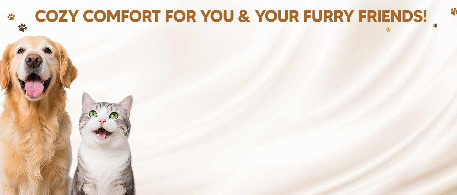 Плед на диван для собак, фланелевий, 70 x 180 см, бежевий. М'який, зручний, антиковзаючий, для захисту дивана від шерсті та бруду. Можна прати в машині.