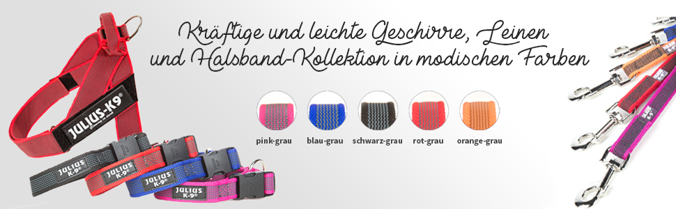 Нашийник Julius K9 200HA-K-2015 серії Color & Gray, чорно-сірий, регульований, 50 мм, 49-70 см (без ручки)