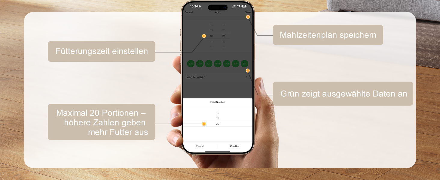 Автомат годування котів IMIPAW 5G WiFi, керування через додаток, 4L, для котів та собак