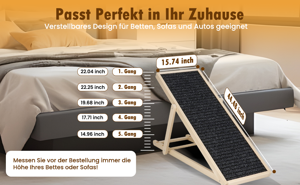 Дерев'яна рамка для собак, регульована висота, чорний колір, 78 см. Ідеально для маленьких собак.