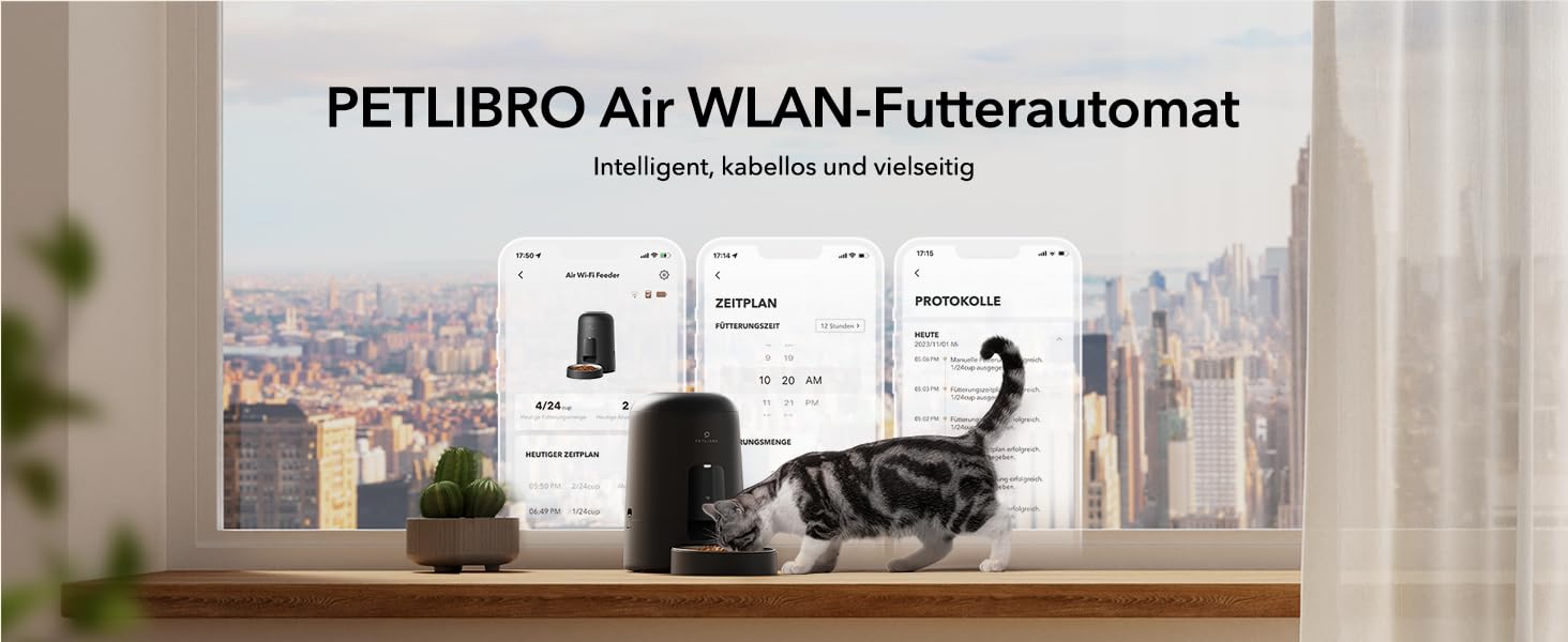 Автоматичний бездротовий фонтан для котів PETLIBRO з датчиком руху білий