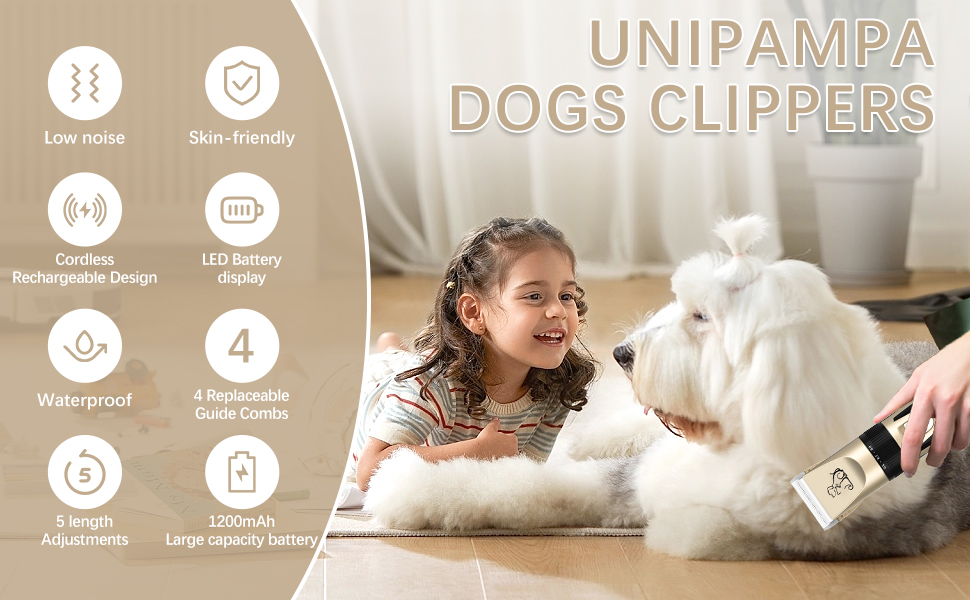 Професійна машинка для стрижки котів та собак Anluomania Leise Hundeschermaschine Profi, електрична, бездротова, для малих та великих порід