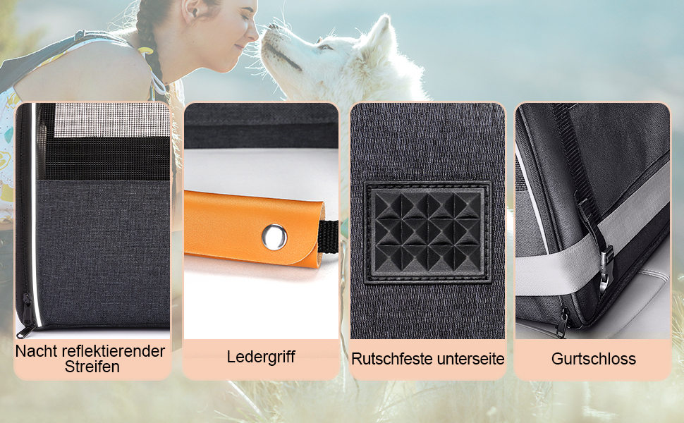 Транспортна переноска для котів Morpilot, велика, 45x33x36 см, розширювана, для 2 котів/собак/щенят, підходить для авіаперельотів, сіра