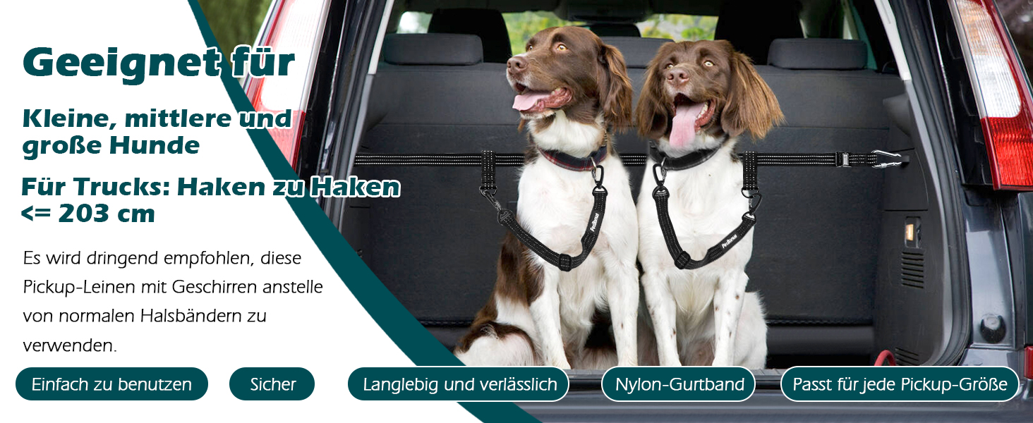 Безпечний поводок для собак у пікап, кріплення для собак, регульований ремінь для 1 собаки, вантажівки, пікапи, SUV