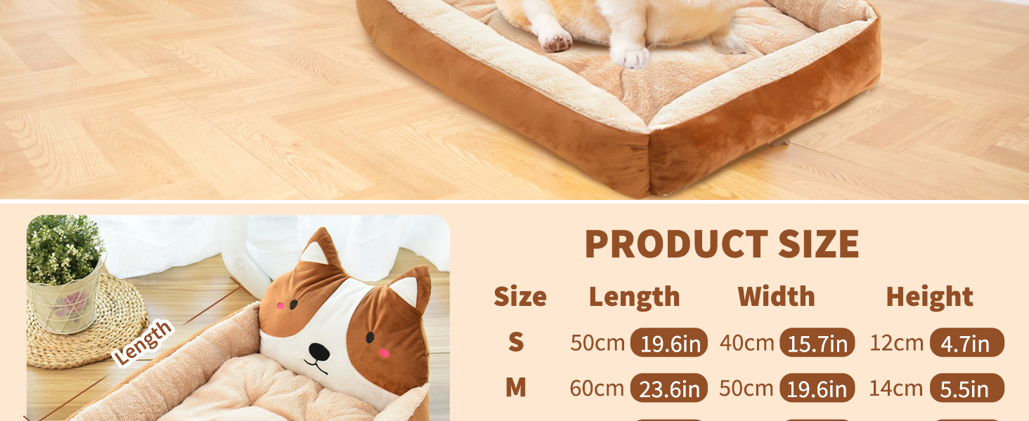 Килимок для собак Petcute: теплий, м'який, миючий, L (70 см), коричневий