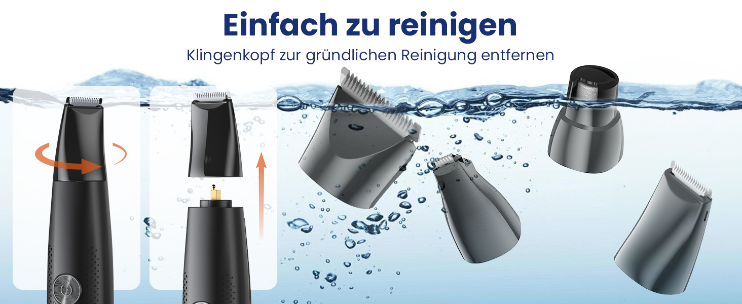 Набір для стрижки собак 4-в-1: машинка, триммер для лап, безпечний точило для кігтів. Тиха та акумуляторна машинка для тіла, обличчя та лап собак та котів