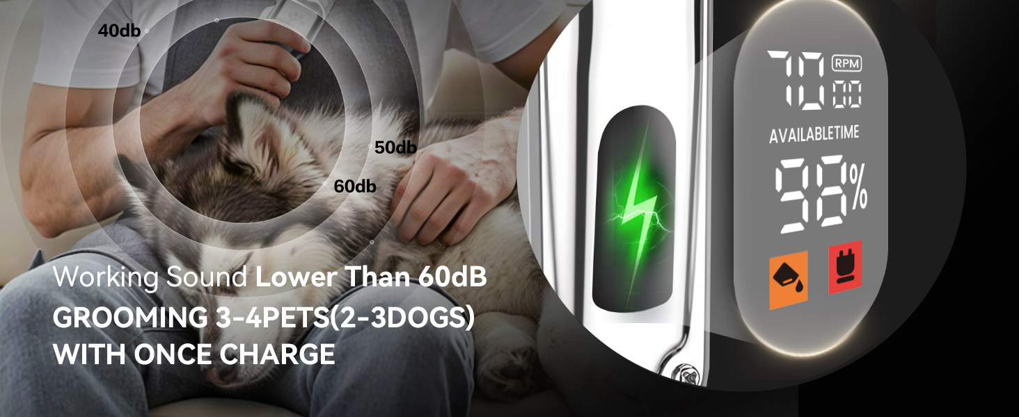 Професійна машинка для стрижки волосся Coldspot - для густого волосся, бездротова, з LED-дисплеєм, тиха, з металевим корпусом