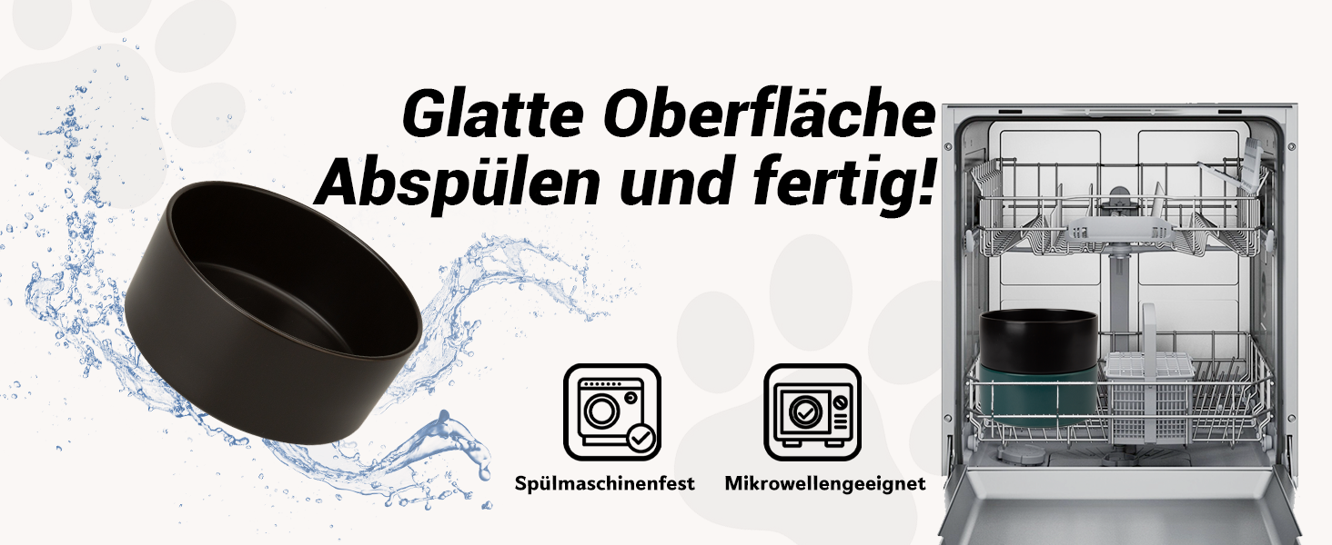 Підвищена годівниця для собак, керамічна миска для корму з нержавіючою підставкою - для маленьких та середніх собак, діаметр 15,5 см, об'єм 850 мл, білий колір