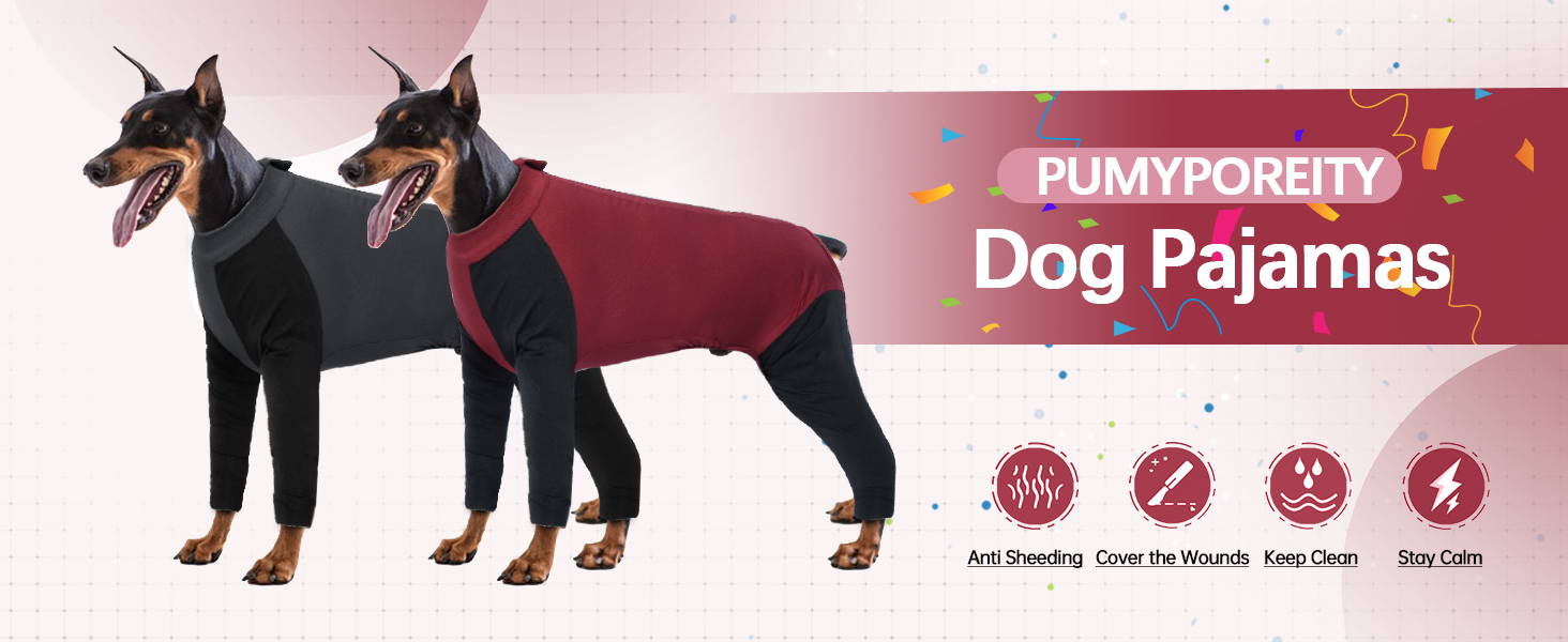 Комбінезон для собак, теплий, вітронепроникний, для маленьких, середніх та великих собак (Червоний, M)