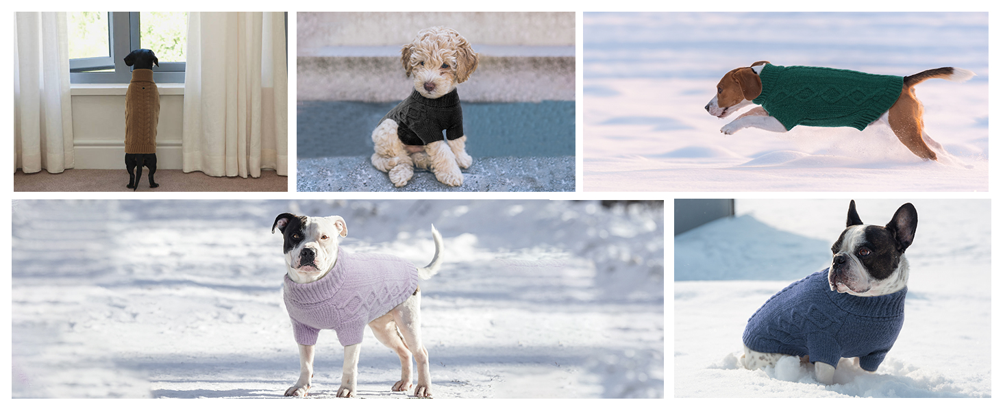 Пуловер для кота та собаки Hjumarayan, теплий, з отвором для повідка, розмір S (Kaffee)