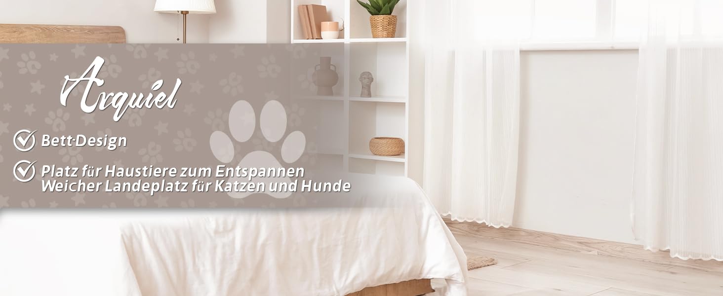 Килимок для котів, Кругле ліжко для кота, Домашнє ліжко для тварин, Ліжко для маленьких собак, Практичний, М'який, З неслизьким дном, Утеплене (50 x 50 см, 60 x 60 x 18 см, Коричневий)