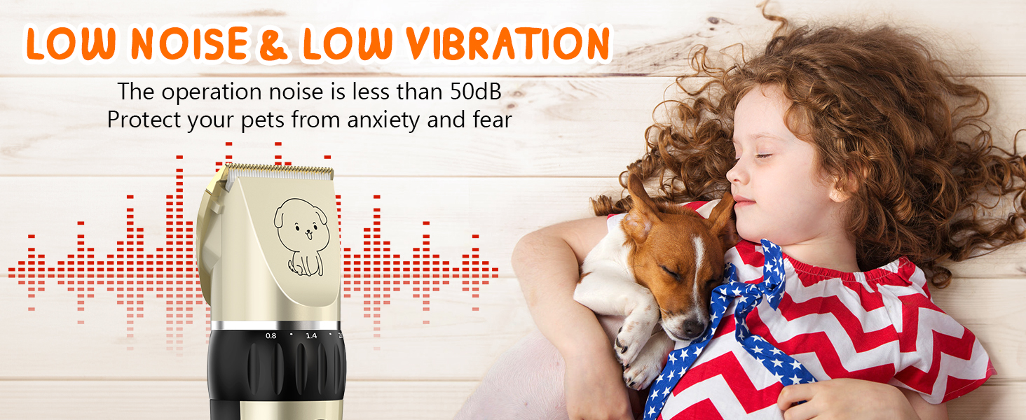 Професійний триммер для собак та котів YAZ EKY Leise - електрична машинка для стрижки з 4 насадками, для густого, кучерявого та довгого волосся