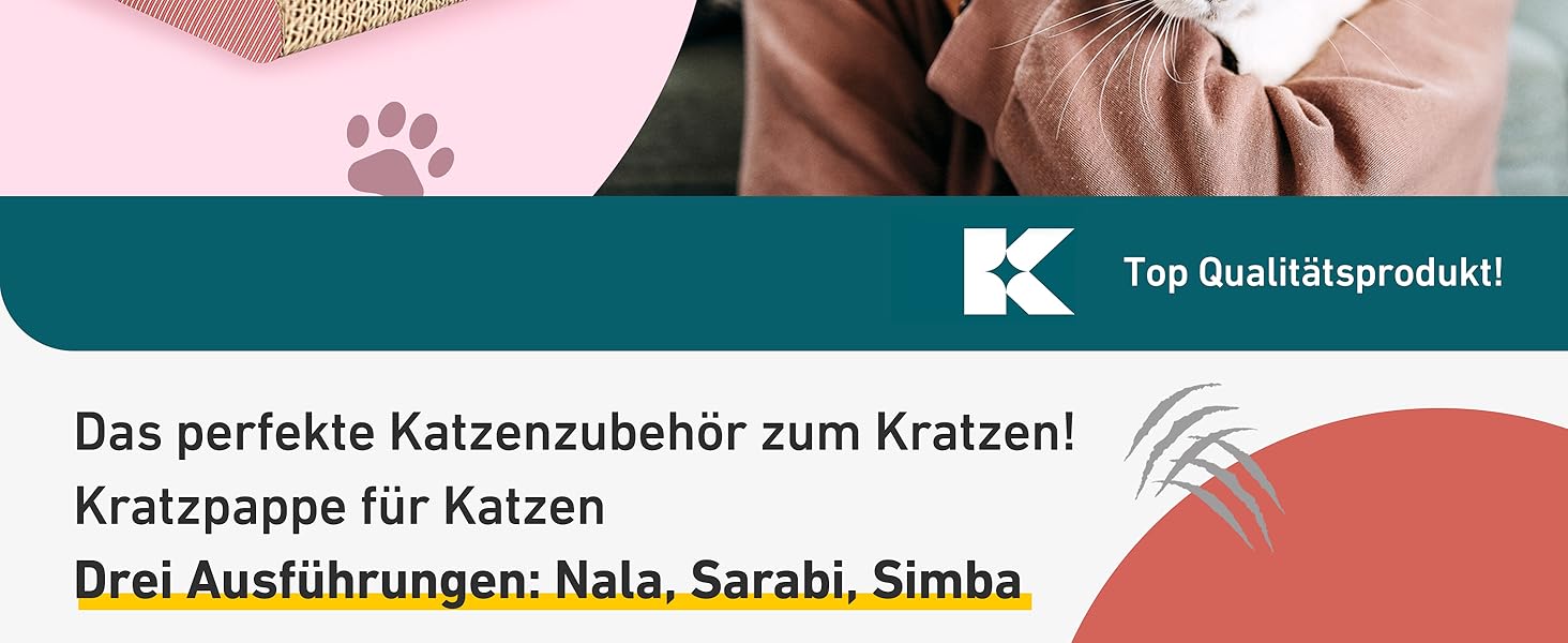Casa Pura Килимок-книжка для котів з картону, 25 x 40 x 15 см - ідеально для точіння кігтів, ігор та відпочинку