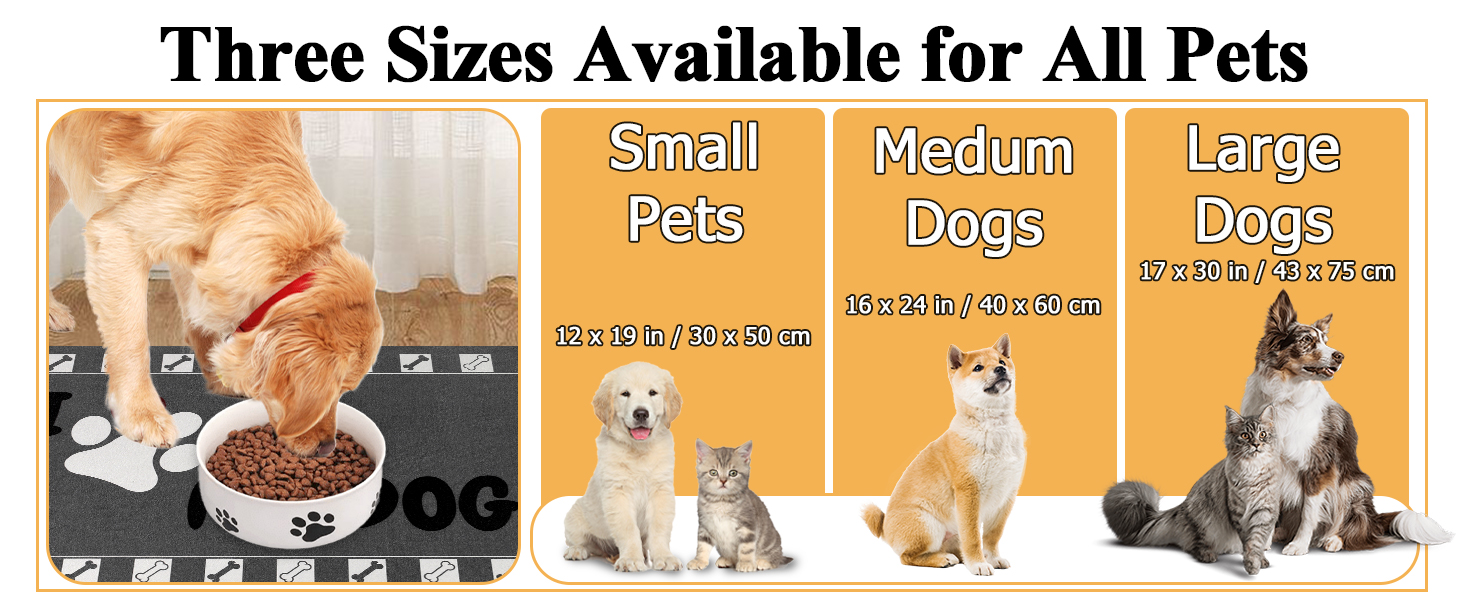 Підкладка під годівницю для собак та котів, 30 x 50 см, сіра, нековзна