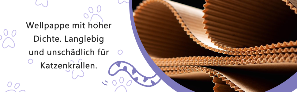 Котячі кігтеточки, 2 шт. Міцні картонні кігтеточки для котів з котячою м'ятою, перероблювана картонна підставка для дряпання котів 62.9 * 21.5 * 4.8 см, кігтеточки для догляду за кігтями