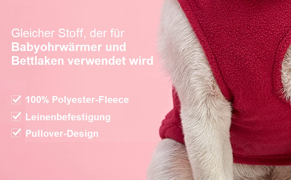 Тепла флісова жилетка для собак Gooby, рожева, розмір L з повідком, зимовий одяг для маленьких собак, хлопчиків та дівчаток