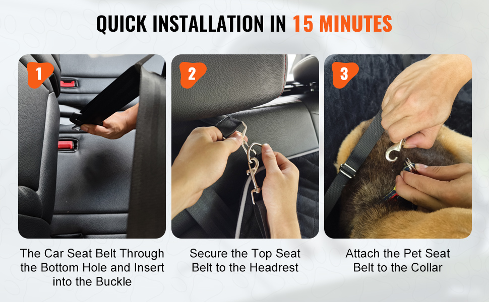 Автокрісло для собак VEVOR - підйомник для собак у машину з кишенею для зберігання, безпечна повідець, гумова наповнювач, автоліжко для собак середніх та великих порід (до 25 кг)