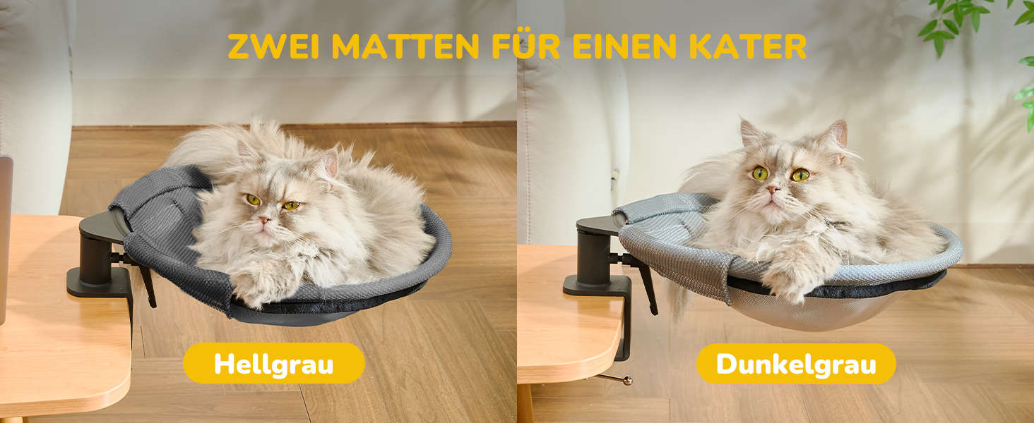 Кішка-гамак CATISM: крутиться на 360°, зручне ліжко-кошик для котів, сірий, 36x38 см, до 20 кг