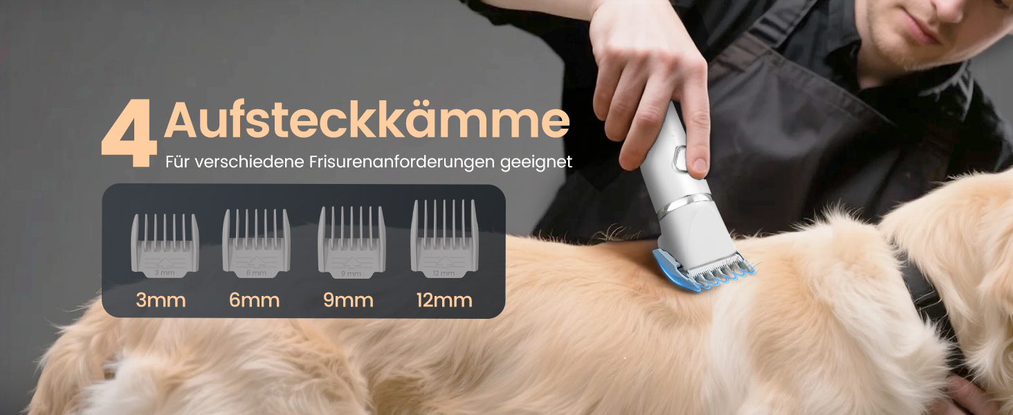 Набір 4 в 1 для догляду за собаками: машинка для стрижки, триммер для лап, точилка для кігтів, для собак та котів