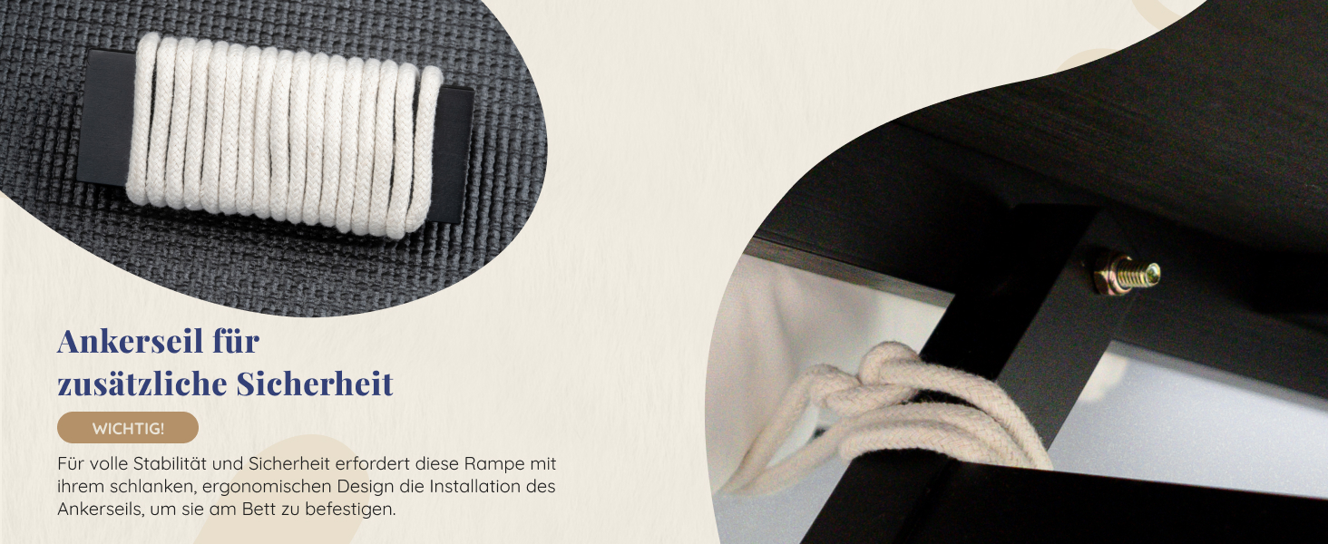 Східці для собак до ліжка з захисним бар'єром - для великих собак до 90 кг - регульована висота до 94.5 см - ширина 49.5 см - складані - антиковзні ручки - береза - натуральний колір (чорний)