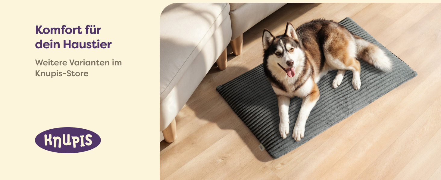 Самогріюча ковдра для собак – 90x60 см – велика, м'яка, з антиковзаючою основою, сірого кольору