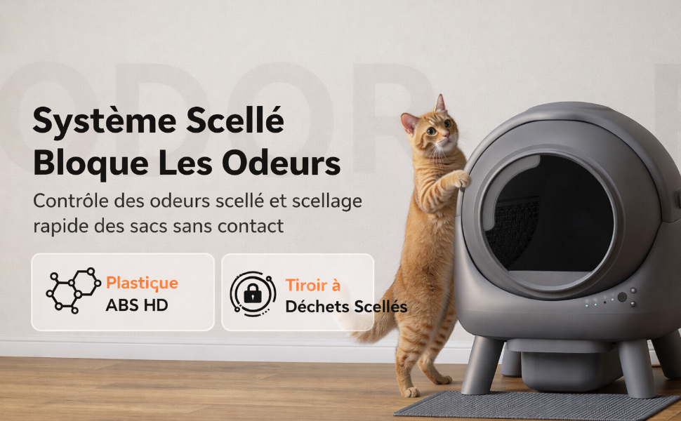 Розумний автоматичний лоток для котів eziclean® CATBOT K6i - самоочищуючийся, підключений до інтернету