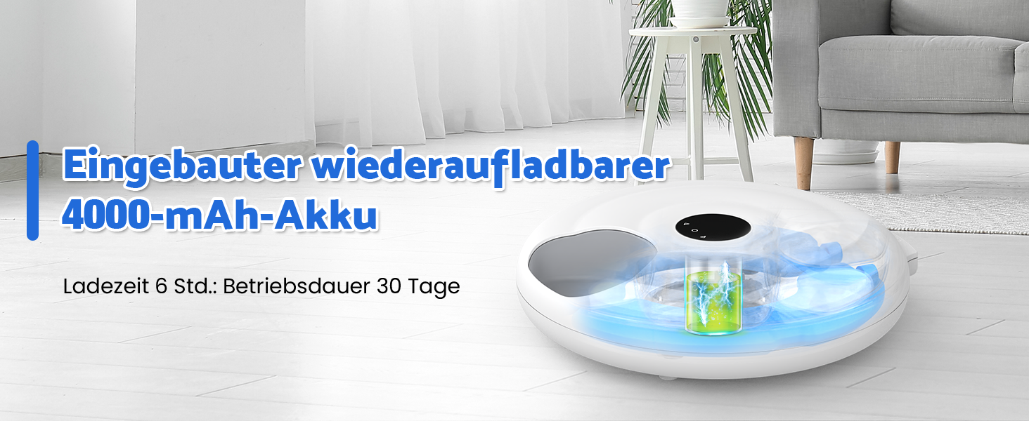 Автоматичний годівник для котів з вологим кормом, 6 прийомів, з таймером та WiFi, для сухого та вологого корму