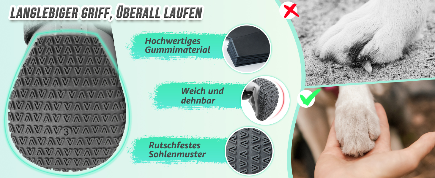 Взуття для собак SlowTon: 4 шт. захист лап, дихаючі, з неслизькою підошвою, регульовані, світловідбиваючі, водонепроникні. Підходять для собак маленьких, середніх та великих порід