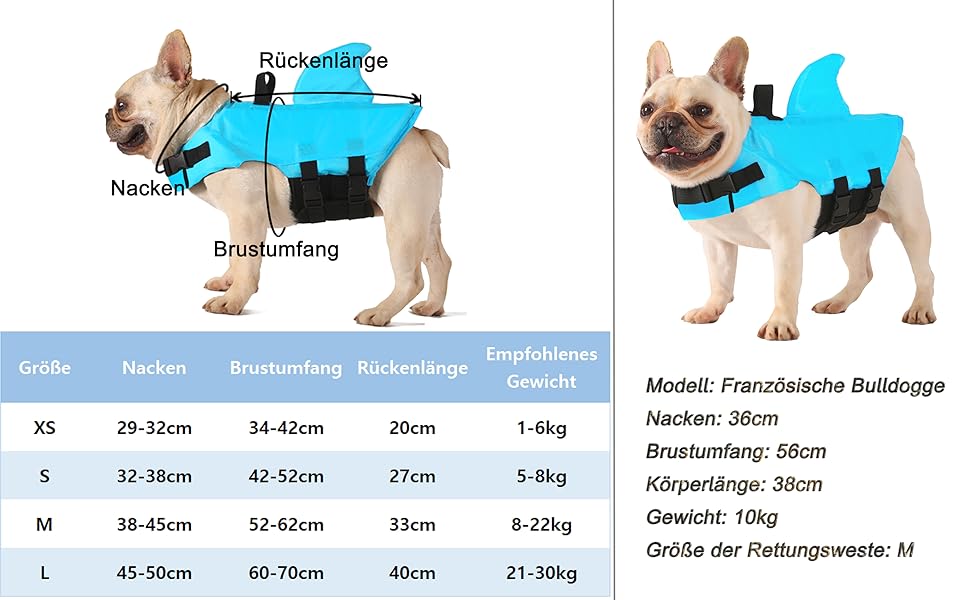 Спасальний жилет для собак FONLAM - помаранчевий, розмір S