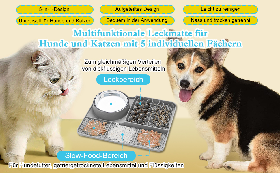 Шлека для собак Cooltto з лотком та шпателем: силіконова підстилка з присосками для купання, грумінгу та догляду за кігтями (сірий)