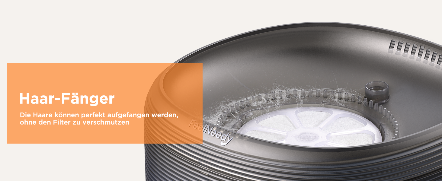 Фонтанчик для котів FEELNEEDY 3.2L - тихий фонтан з 2 режимами потоку, автоматичний поїльник для котів, чорний, з адаптером та 3 фільтрами