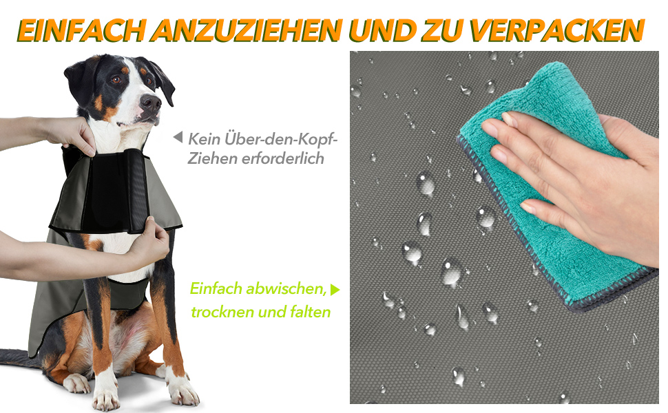 Водонепроникна куртка для собак з капюшоном, для прогулянок та ігор, сіра, для малих, середніх та великих порід