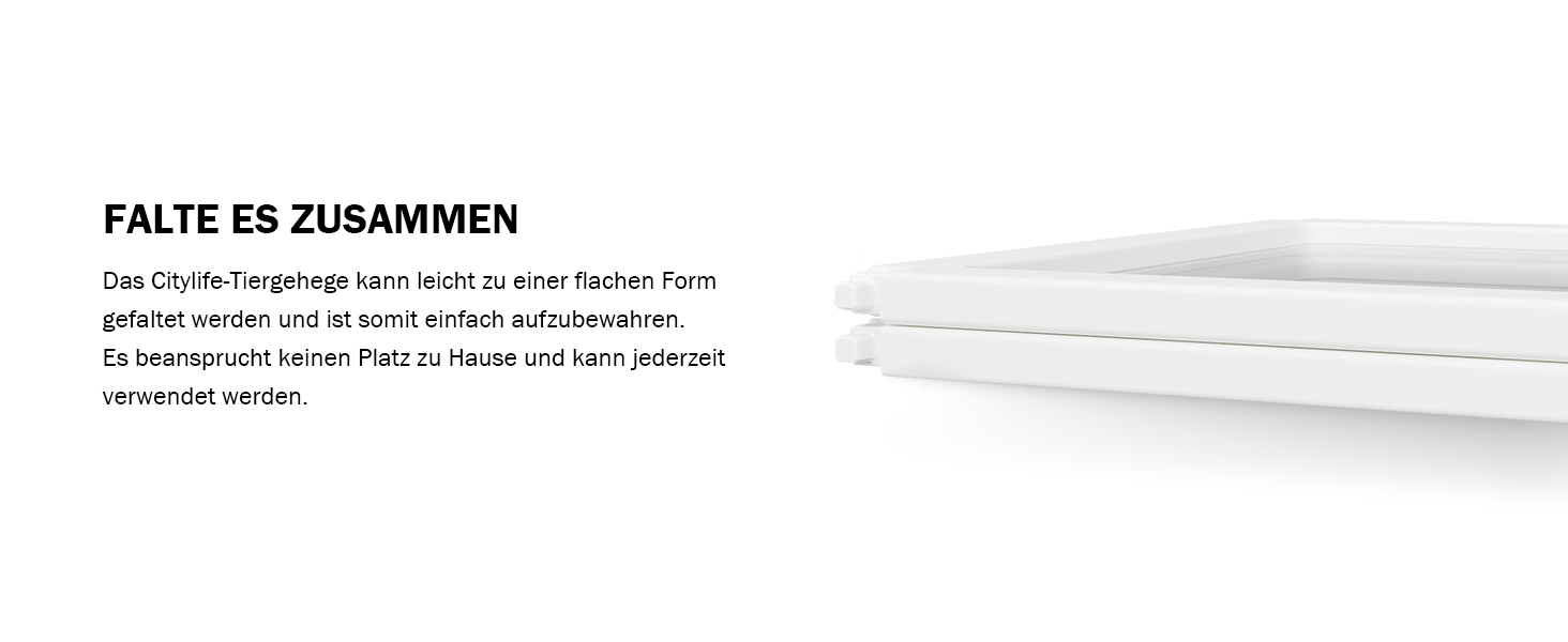 Вольєр для собак Citylife 8-TLG, 75 см, розкладний, для собак, котів, кроликів, 120x120x75 см