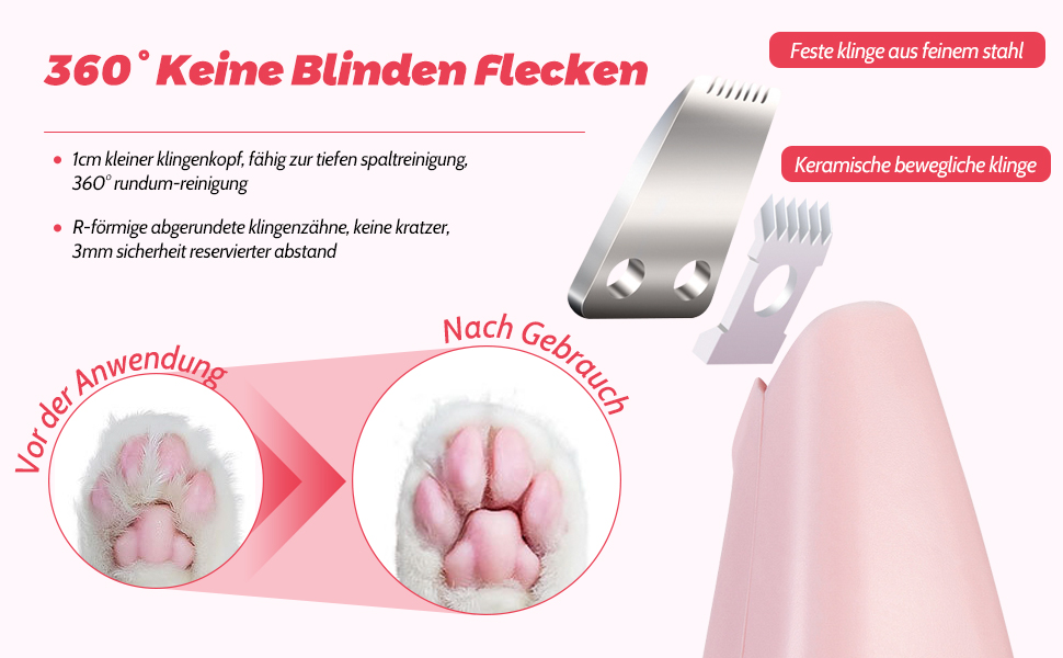 Бездротовий триммер для лап тварин, тиха машинка для собак з LED-підсвіткою, перезаряджувана для собак, котів, лап, очей, вух, обличчя, тіла, зелений