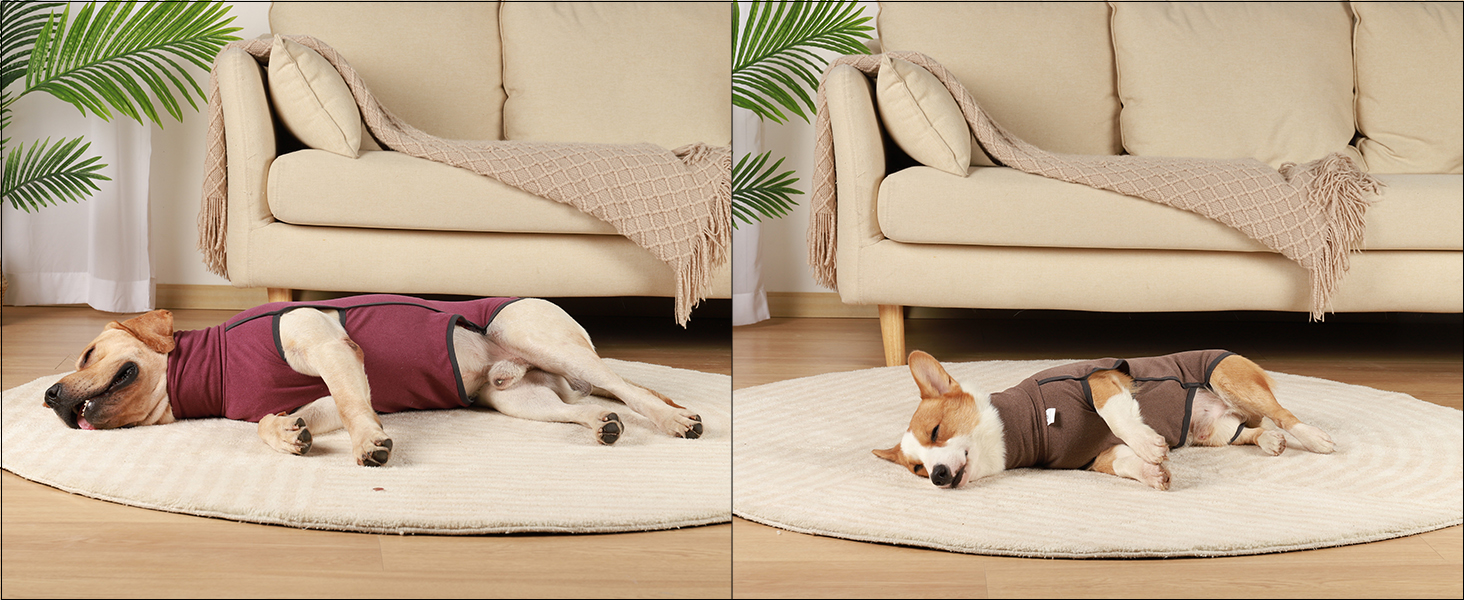 Теплий пуловер для собак, флісовий халат, зимовий халат для собак, пуловер для маленьких, середніх та великих собак - бордовий (S)