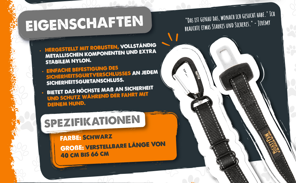 Автогурт для собак Mighty Paw: регульований, для маленьких та великих собак, безпечний, з пряжкою, для цуценят