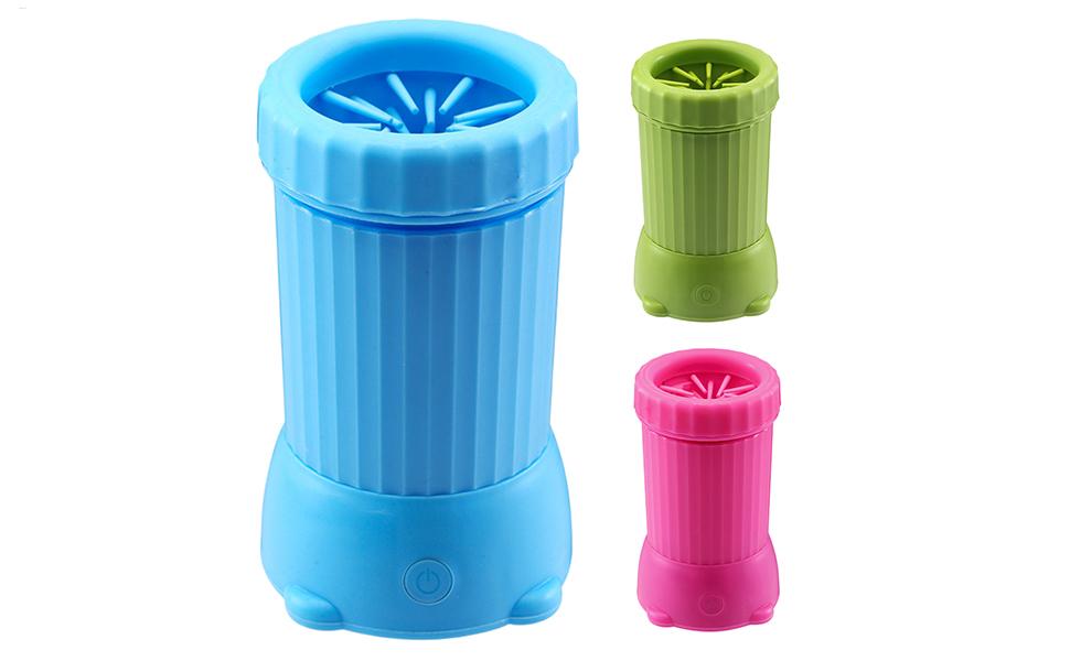 Автоматичний мийник лап для собак - USB-зарядка, для подорожей, рожевий